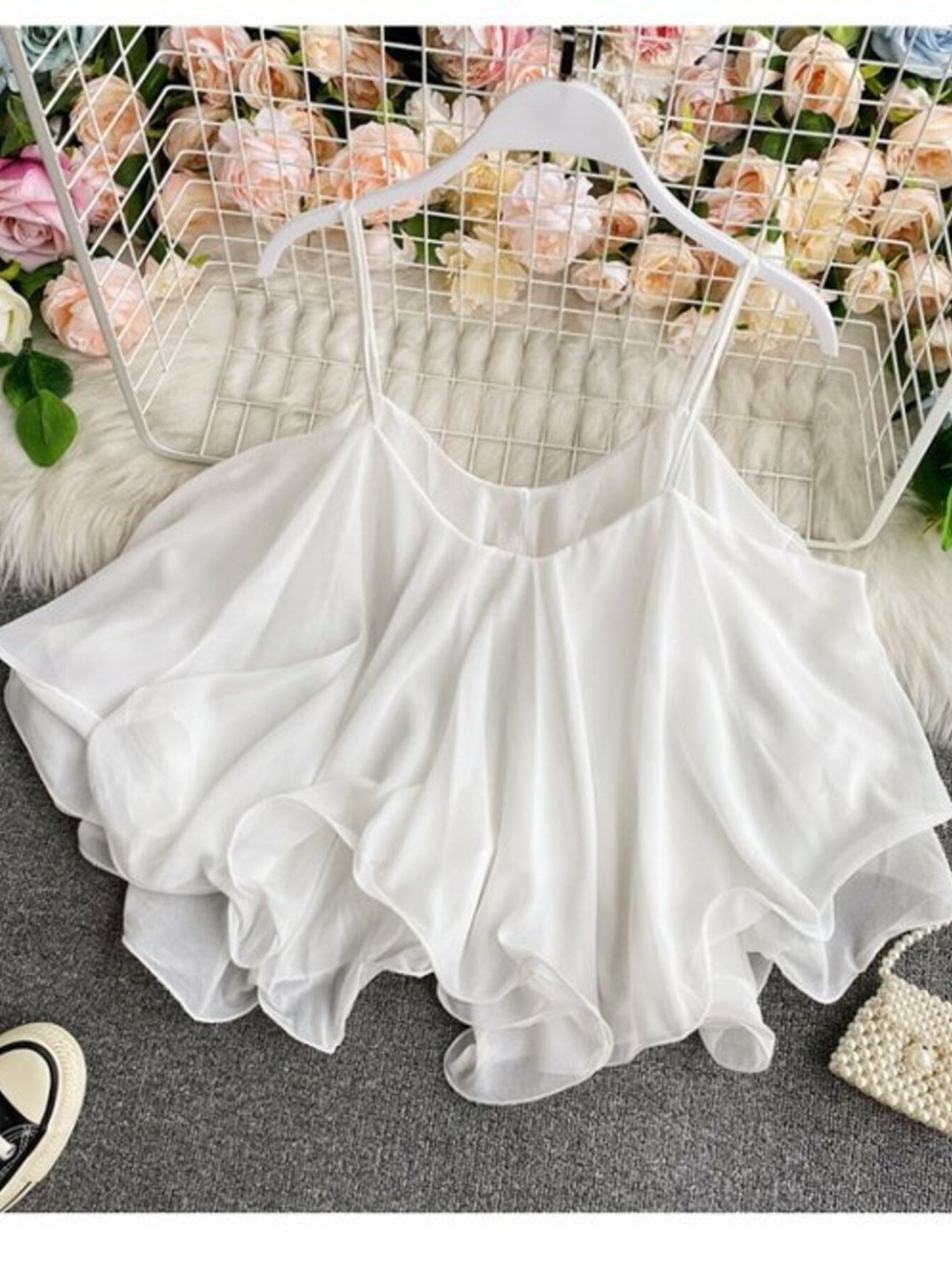 Ruffled Flowy Cami - Picture 5 of 14